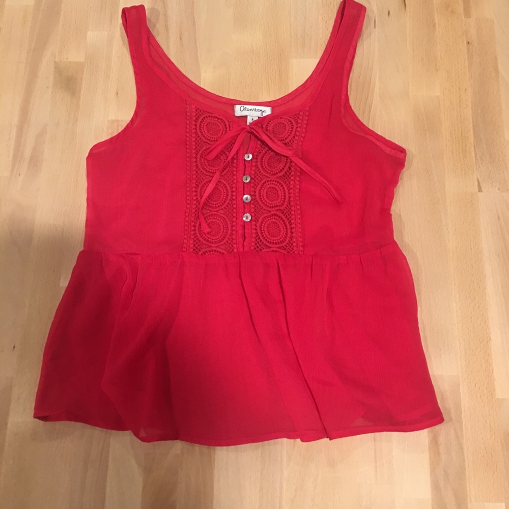 Olsenboye - bright summer sheer tank